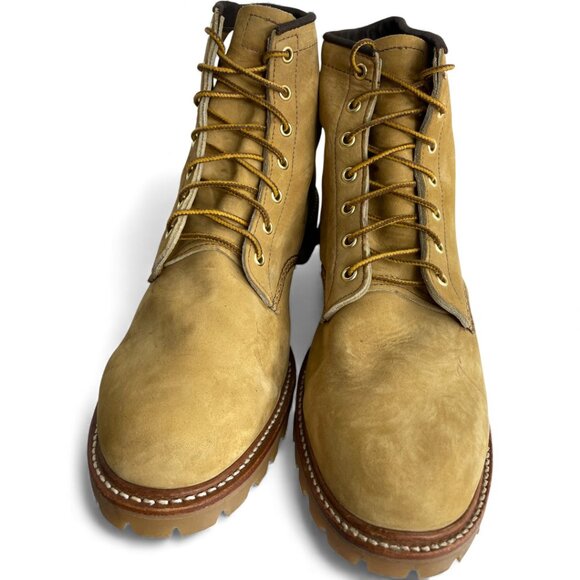 Chippewa Men's 13 Wheat Nubuck Leather Waterproof Work Boots - Picture 4 of 14